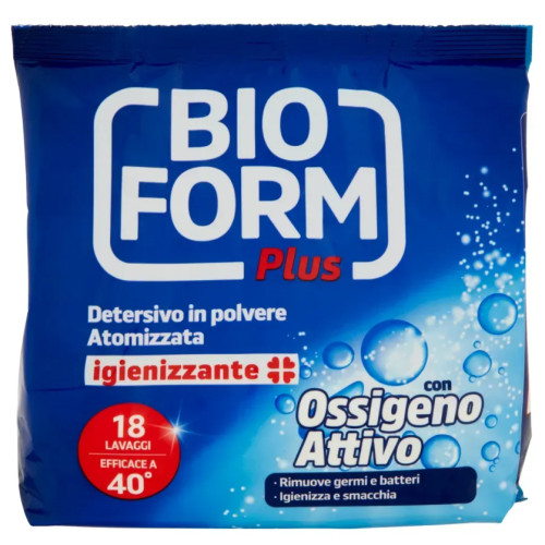 Стиральный порошок Bioform PLUS Igienizzante с активным кислородом, 990 г (18 стирок)
